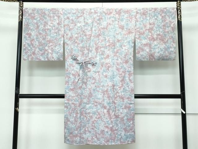 平和屋着物 上 道中着 ロング丈 絞り 草葉文 ♥ CZAA3373s5