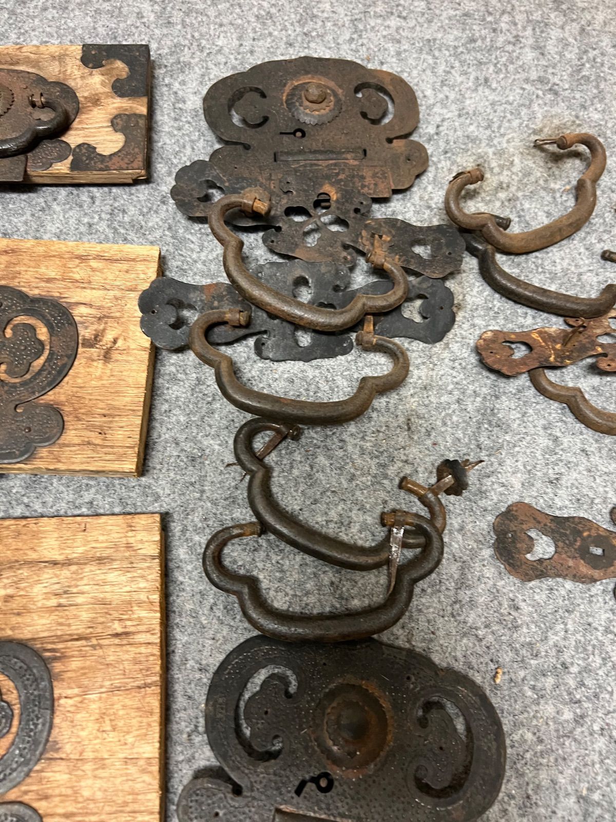 ⭐︎ 和家具 金具 まとめ 時代箪笥 部品 引き出し 金具 当時物 【公式 