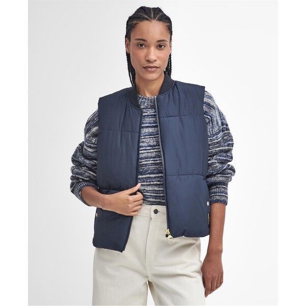 【送料無料】 バブアー レディース ジャケット・ブルゾン アウター Fay Gilet Navy/Brwn/Sand