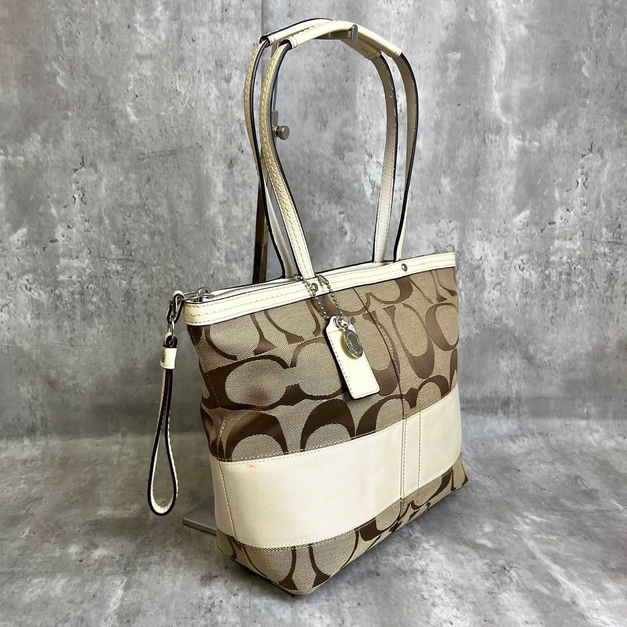パリコレクション コーチ COACH ✨良品✨ トートバッグ シグネチャー ハンドバッグ バッグ