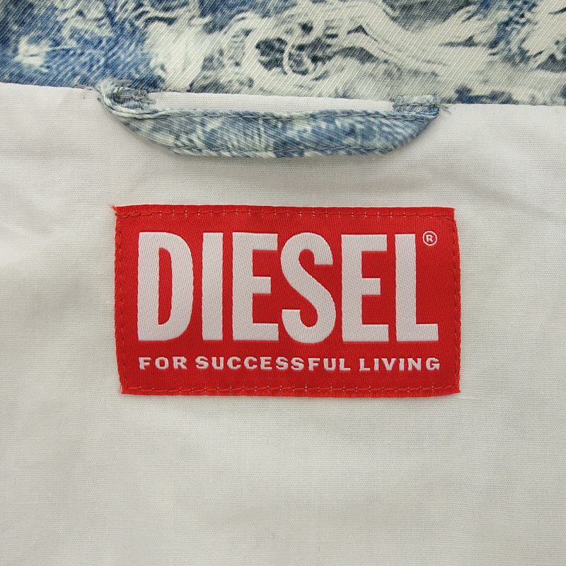 ディーゼル/DIESEL J-ALSTON デニム プリント ジップアップ