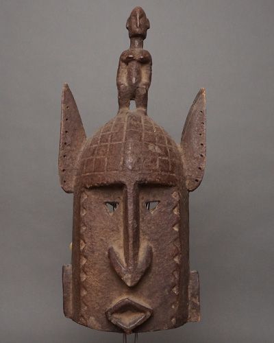 アフリカ マリ ドゴン族 マスク 仮面 No.462 木彫り 彫刻