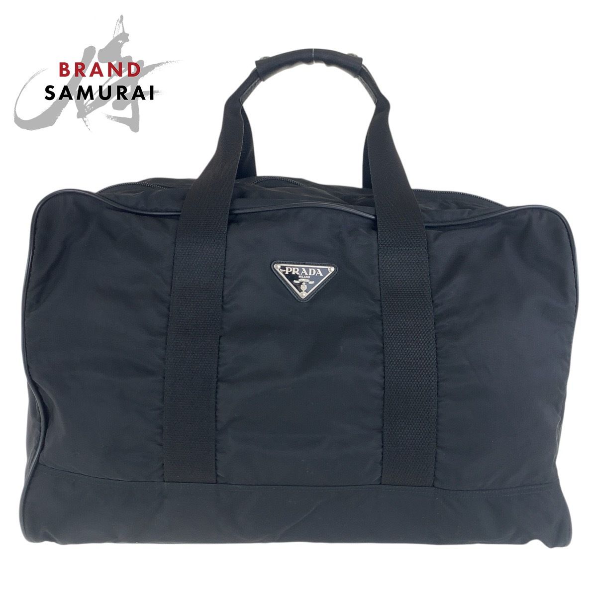 美品 プラダ 三角ロゴ テスート ビジネスバッグ トートバッグ 美品 PRADA プラダ テスート 三角ロゴプレート 男女兼用 ネイビー