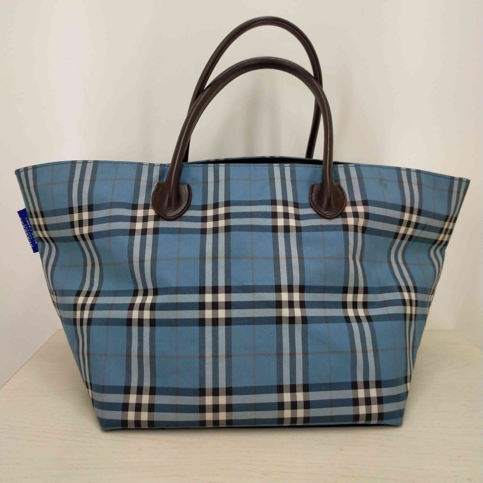 バーバリーブルーレーベル　舟形トートバッグ　状態◎ バーバリーブルーレーベル BURBERRY BLUE LABEL 舟形トートバッグ