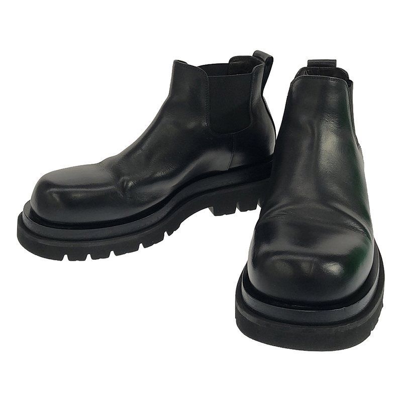 BOTTEGA VENETA / ボッテガヴェネタ | Lug ankle boots  / レザー ラグ チェルシーアンクル サイドゴアブーツ / 革靴 | 42 | メンズ