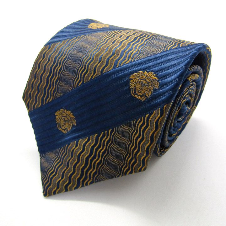 ジャンニ・ヴェルサーチ ブランド ネクタイ メデューサ柄 ストライプ柄