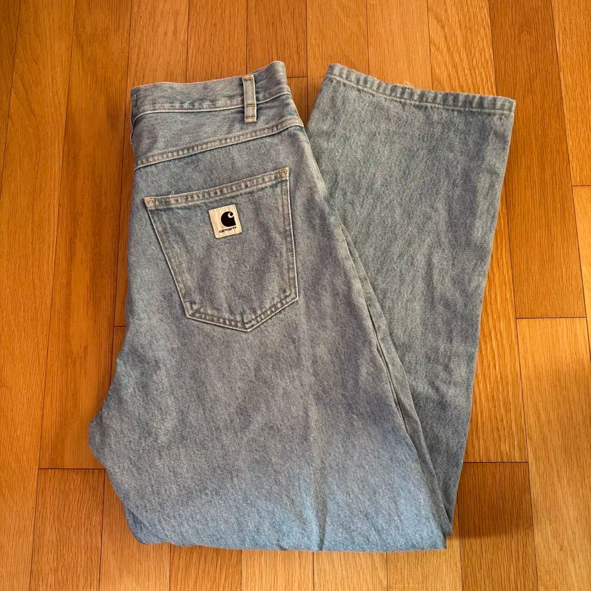 S Carhartt カーハート W BRANDON PANT ライトブルー