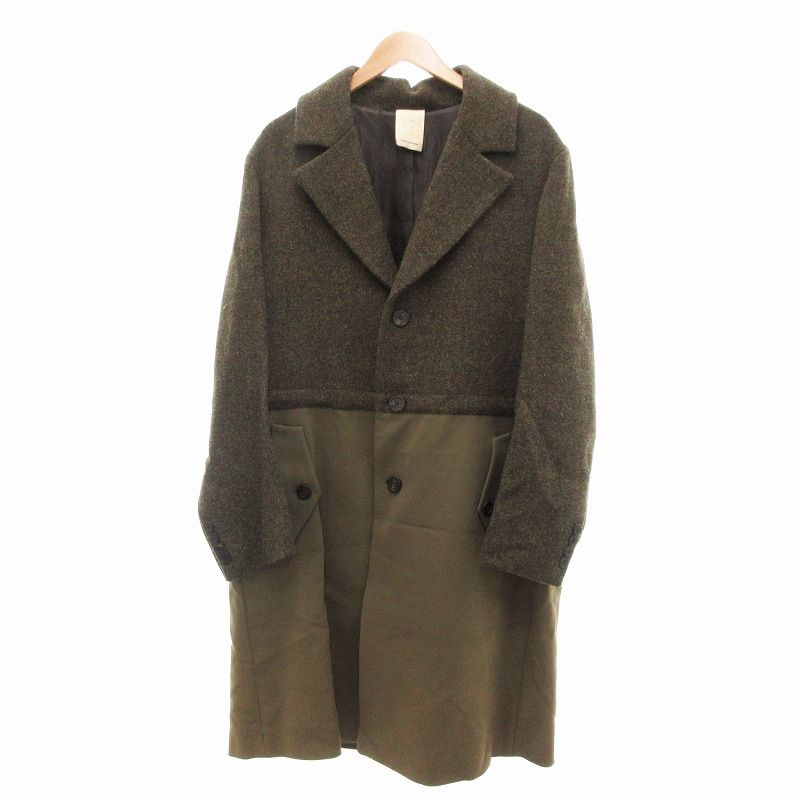 ウーヨンミ wooyoungmi 美品 ドッキングコート ジャケット ハリス 