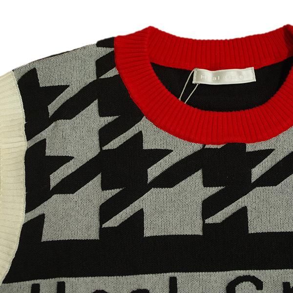 クルーネックニットベスト 002-15070