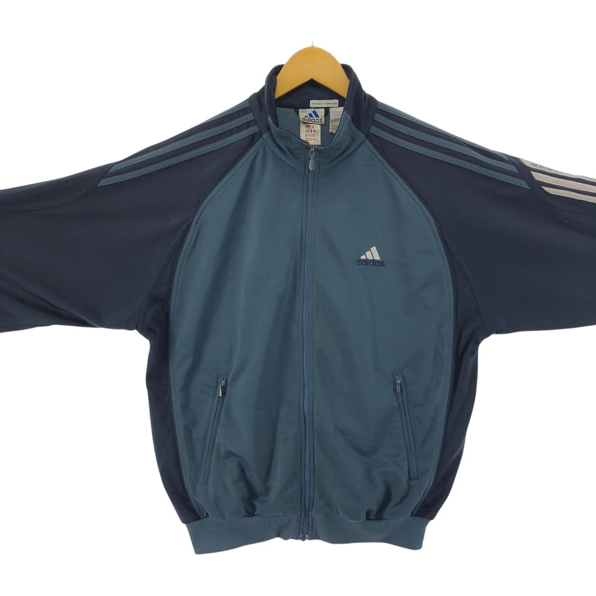古着　00's adidas Track Jacket ジャージ adidas - 美品00s】アディダス刺繍トラックジャケット古着