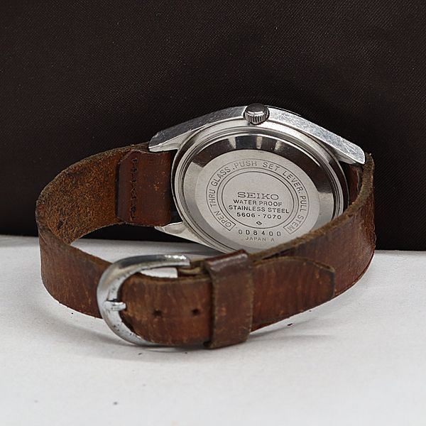 SEIKO セイコー ロードマチック 23石 5606-7070自動巻き セイコー ロードマチック 5606-7070 自動巻 純正ブレスレット OH
