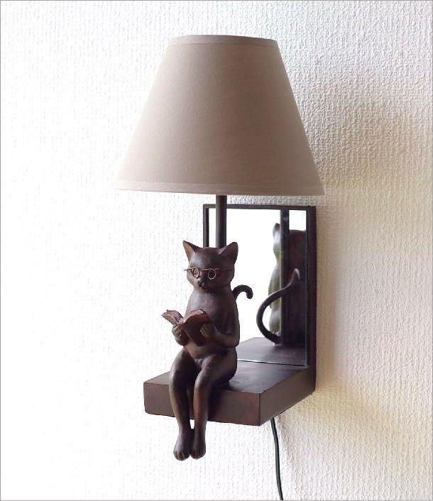 シェードランプ 壁掛けネコランプ