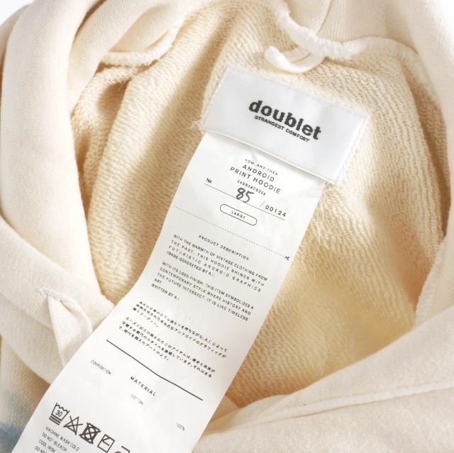 【国内買付】doublet ANDROID PRINT HOODIE パーカー ダブレット doublet 24SS ANDROID PRINT HOODIE アンドロイド