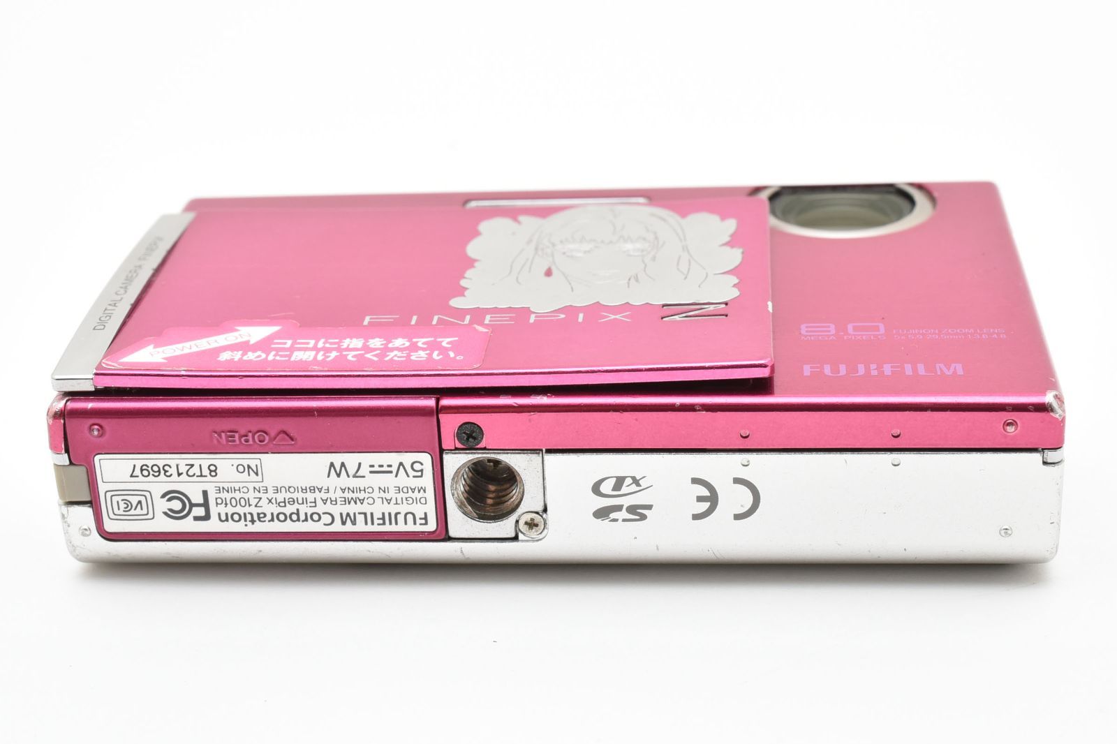 【スマホ転送OK】FUJIFILM FinePix Z100fd ピンク 完動品】FUJIFILM FinePix Z100fd ピンク CCDセンサーと斜め