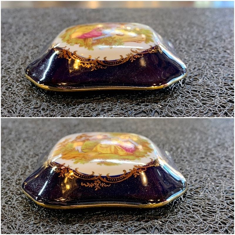 LIMOGES CASTEL リモージュ キャッスル 小物入れ 蓋付き 22k GOLD 金彩  