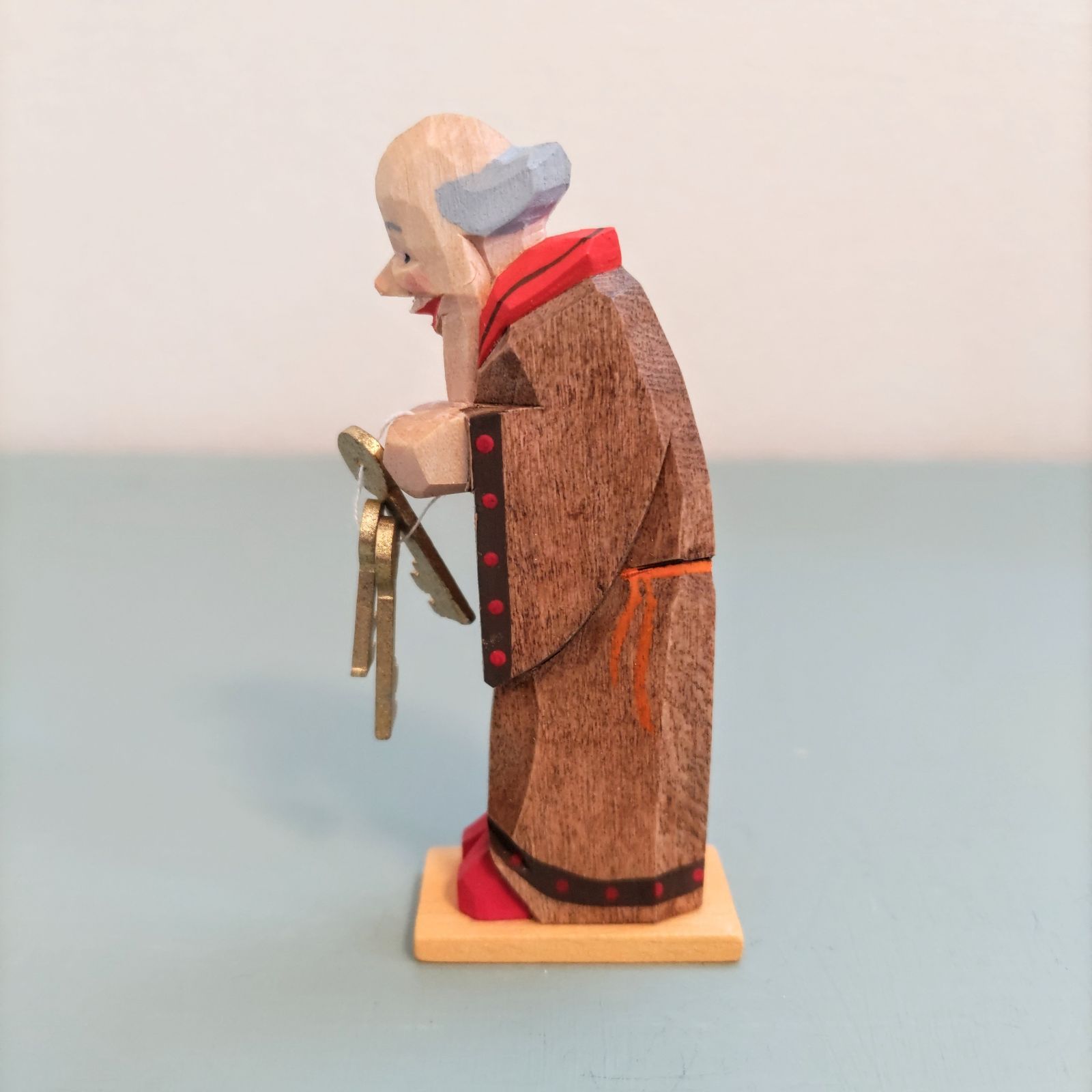 聖ペテロ ドイツ木工芸品 エミール・ヘルビッヒ工房 ドイツ雑貨 木製人形-
