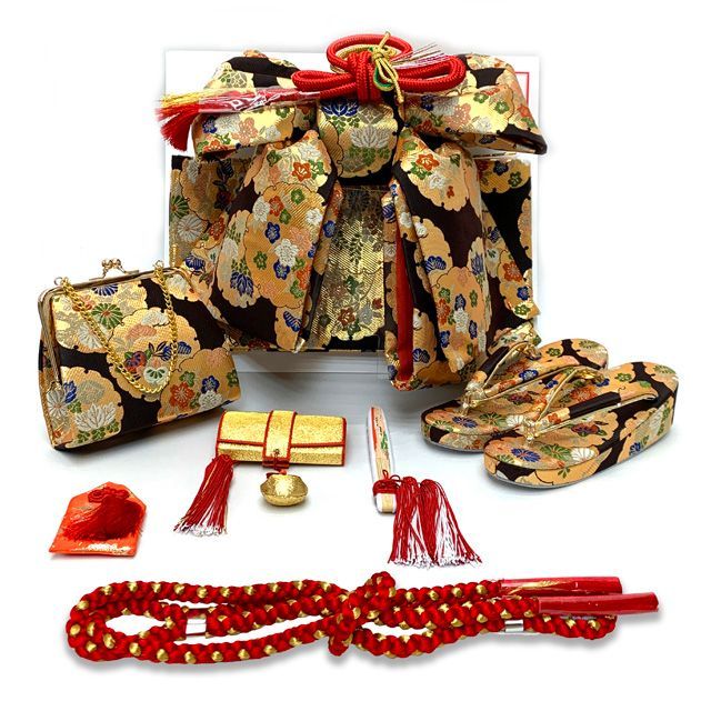 新品 高級 正絹 ジュニア 小紋 反物 未仕立品 千切屋 七五三 朱赤 2968