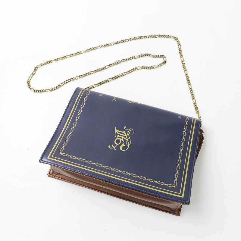 ジェーンマープル Jane marple BOOK型 チェーンショルダーバッグ