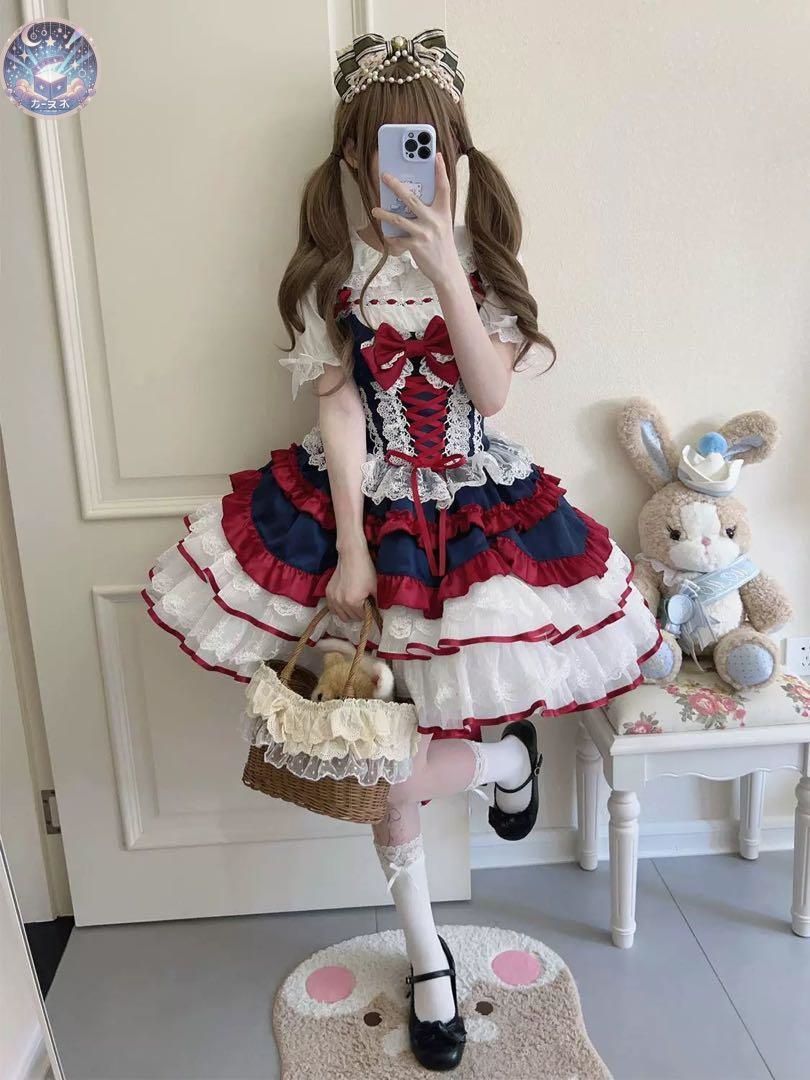 お出かけに ロリータジャンパースカート