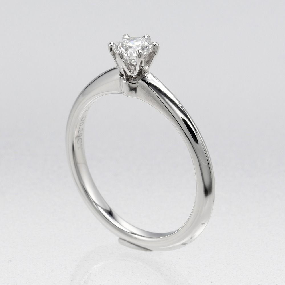 TIFFANY&Co.】ティファニー ソリティア 0.29ct VVS2/E/3EX Pt950