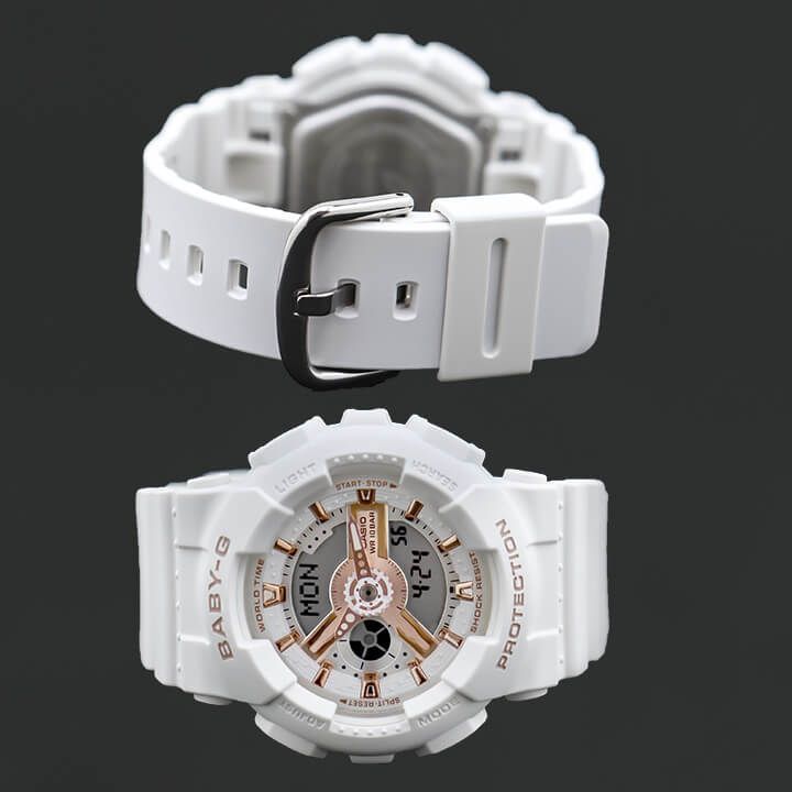 CASIO Baby-G レディース カシオ ベビーG ベイビージー BA-110XRG-7A 腕時計 アナログ デジタル アナデジ ローズゴールド  白 ホワイト カジュアル かわいい - メルカリ