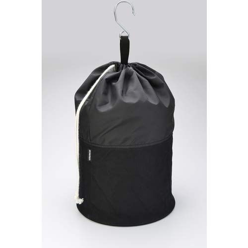 TRUSCO トラスコ 電工バケツ 300 X 350 巾着蓋付き Sフック大付 ブラック TADB KF