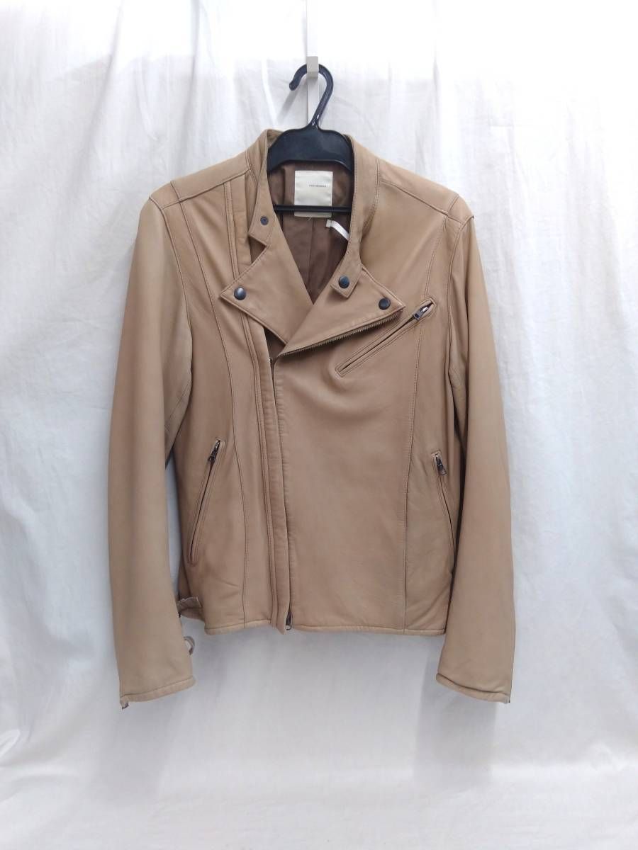 studious 羊革　サイズ2　レザージャケット STUDIOUS RIDERS JACKET ステュディオス ダブルライダース