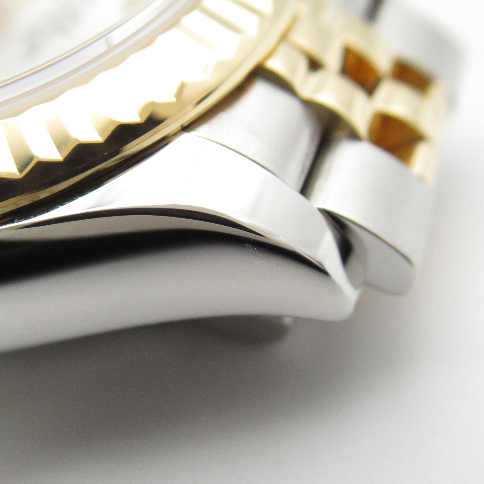 ロレックス デイトジャスト 10Pダイヤ ランダム番 ブランドオフ ROLEX K18（イエローゴールド） 腕時計 K18/SS 中古 レディース ロレックス ROLEX デイトジャスト 10Pダイヤ ランダム番 腕時計 時計