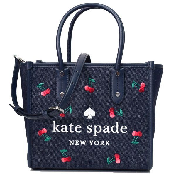 ケイトスペード バッグ katespade デニム レザー エラ さくらんぼ ...