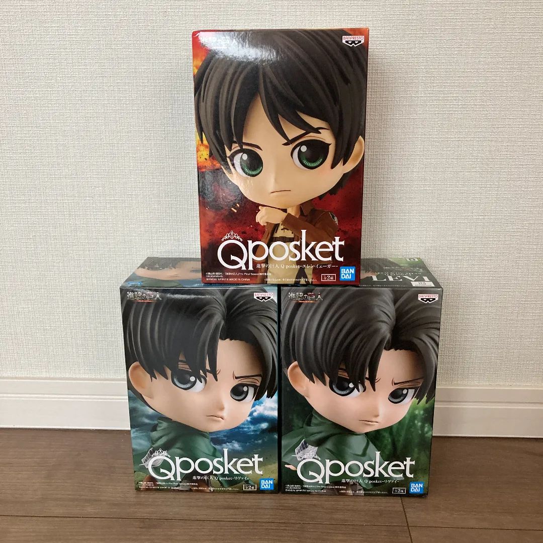 進撃の巨人 リヴァイ フィギュア Q posket A B 4点 進撃の巨人 リヴァイ フィギュア Q posket A B 4点 - メルカリ