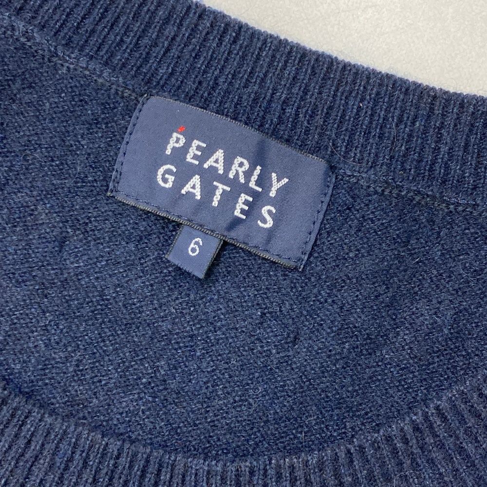 PEARLY GATES パーリーゲイツ　ゴルフウェアニット、サイズ6 サイズ：6 PEARLY GATES パーリーゲイツ カシミヤ 長袖ニット
