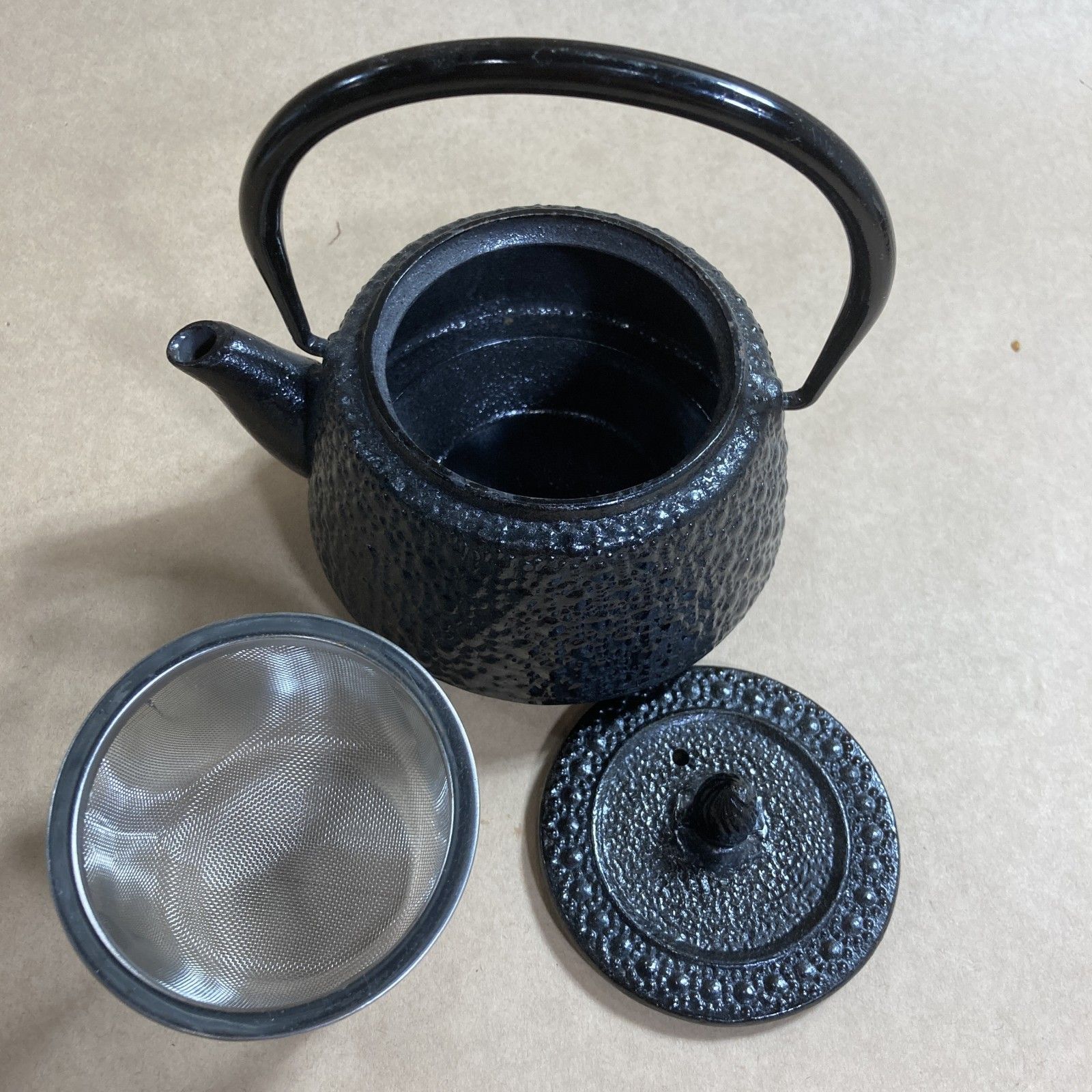 ☆ 鋳物製 鉄器 鉄製 茶道具 3点 まとめ商品 茶釜 風炉釜 急須 大・小 