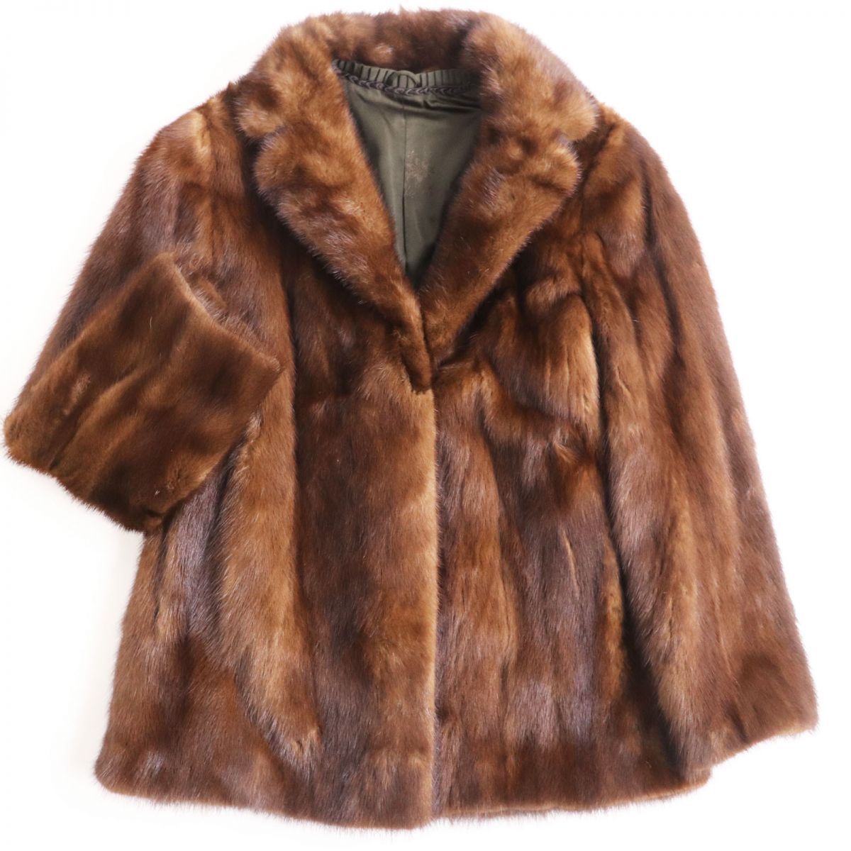 極美品○MINK ミンク 逆毛 本毛皮ショートコート ジャケット ブラック 