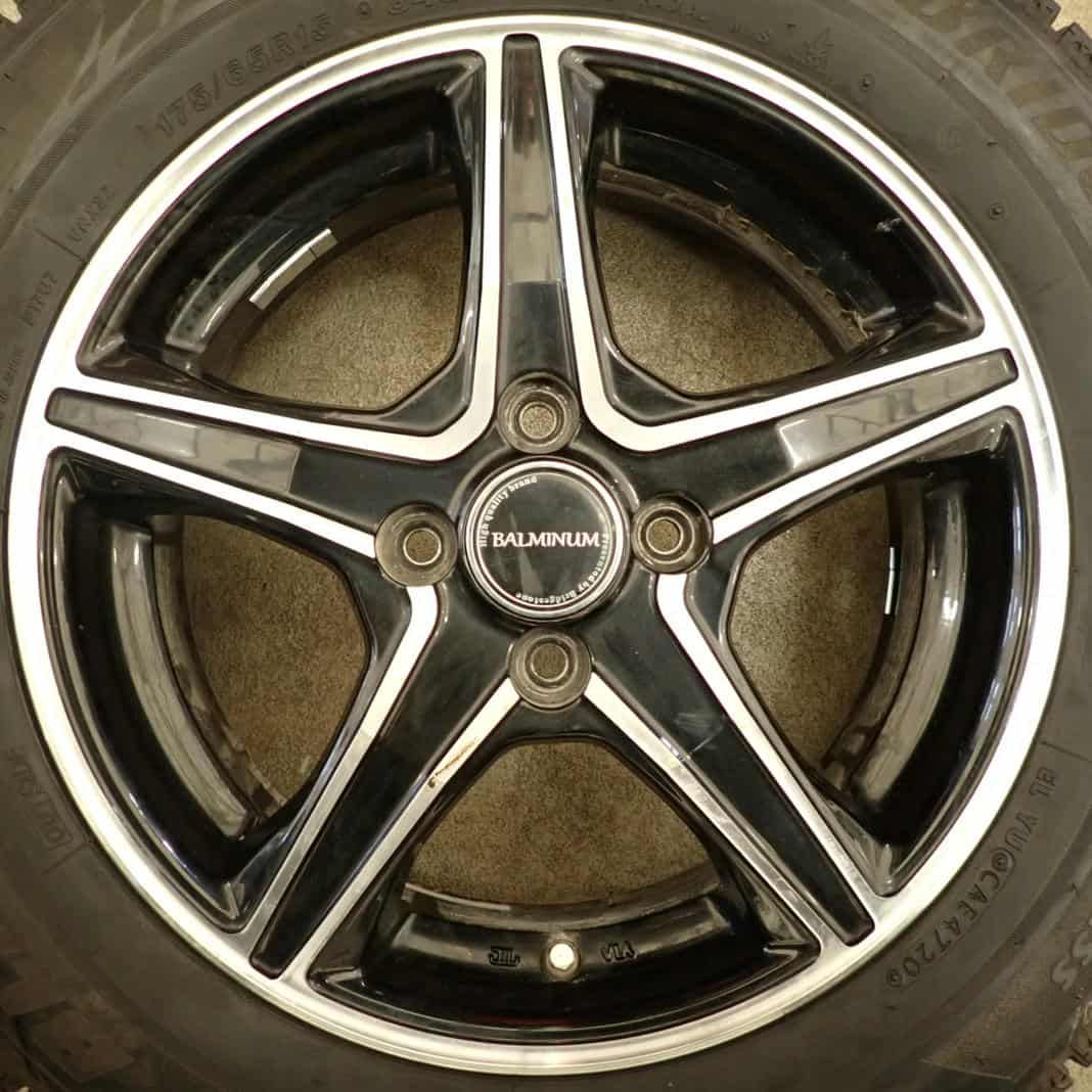 冬 4本SET 会社宛 175 65R15×5J 84Q ブリヂストン BS ブリザック VRX2 2020年製 アルミ アクア フィット インサイト NO F2980