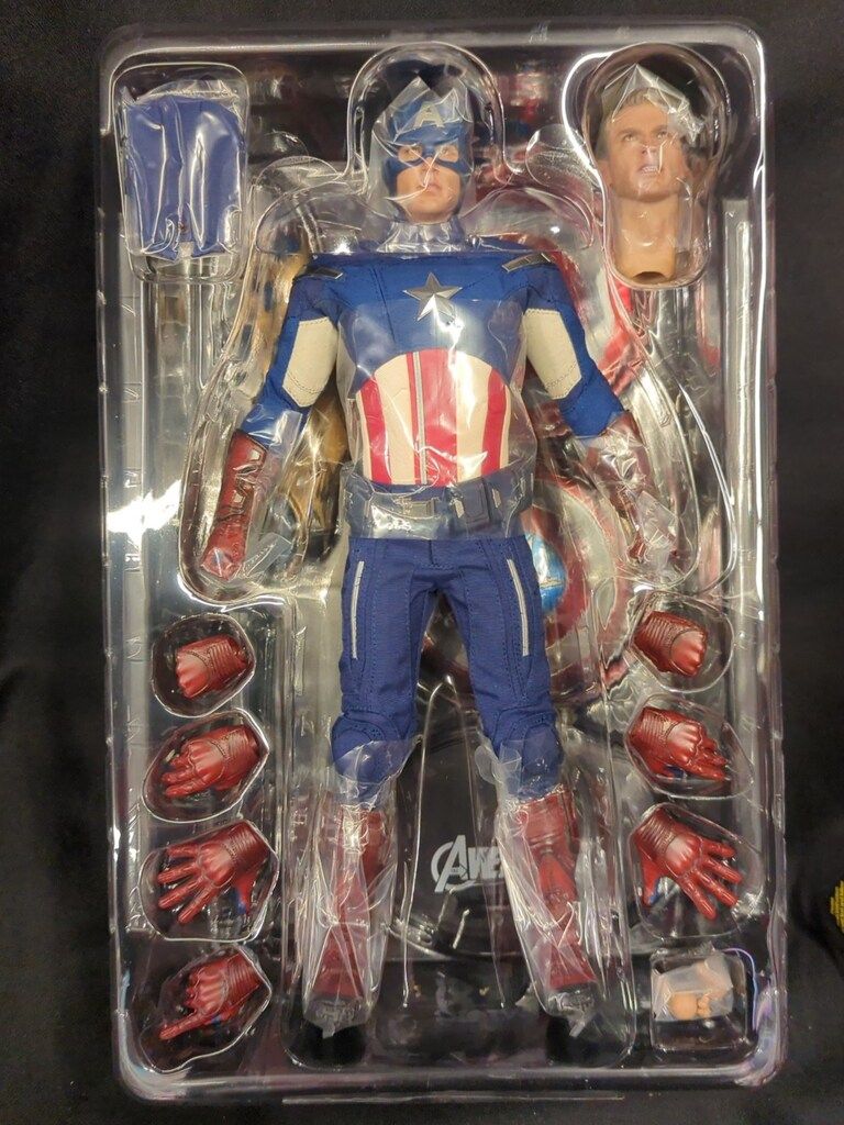 HOTTOYS CAPTAIN AMERICA （MMS174) Hot Toys Mms174 Avengers 1 Captain America 2.0 12″Figure 1/6