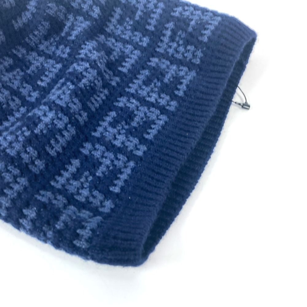 FENDI ニット帽 ‪ズッカ フェンディ 美品 FENDI フェンディ ニット帽 ズッカ ロゴ FXQ798 カシミヤ