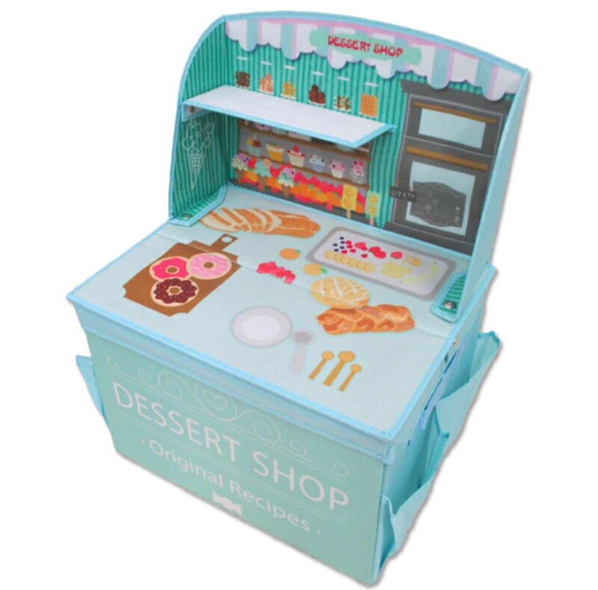 キッズ収納ボックス　おかしやさん　おままごと　キッチン