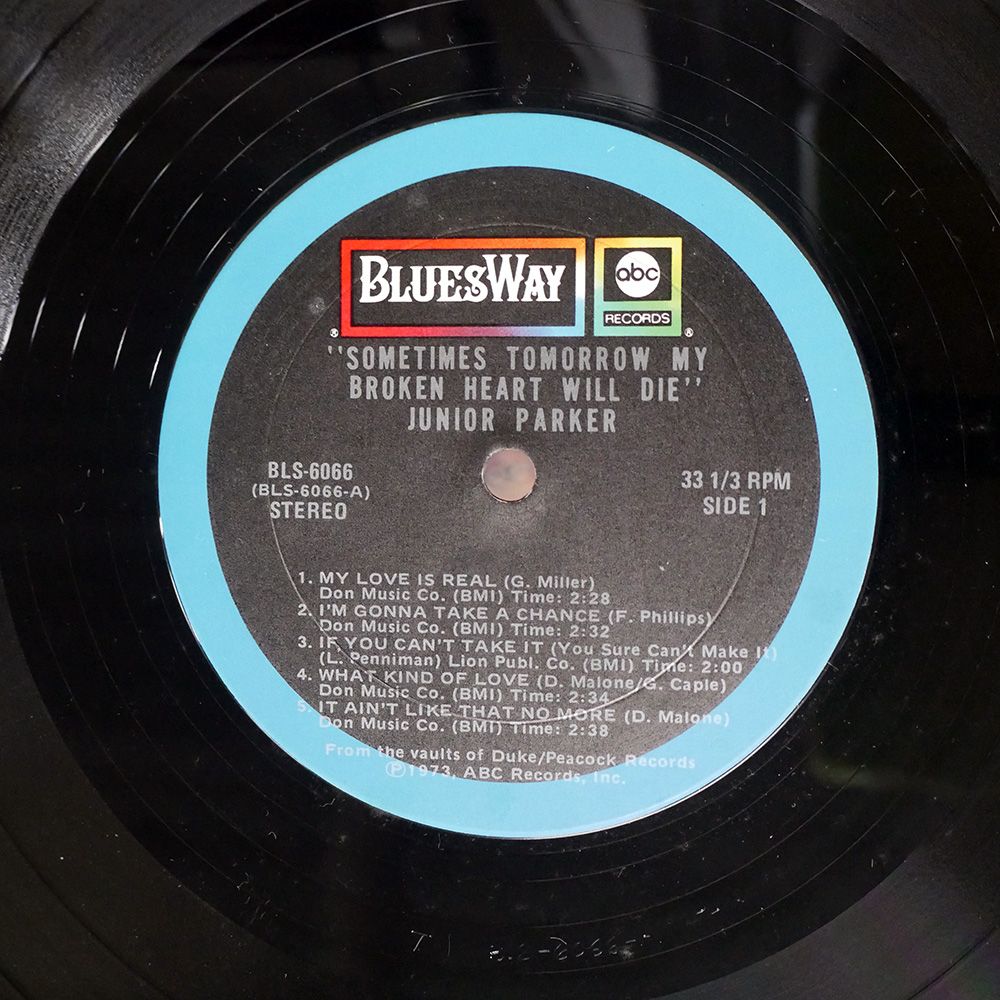 米 US盤 JUNIOR PARKER/SOMETIMES TOMORROW MY BROKEN HEART