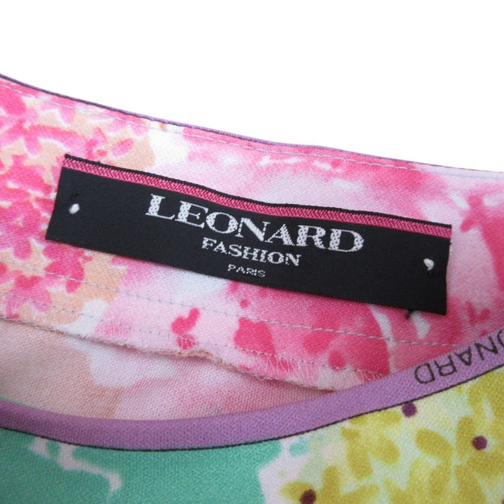 LEONARD レオナール ナイロン ジャケット 38 フラワープリント2way LEONARD レオナール FASHION ファッション 国内正規品 フラワー