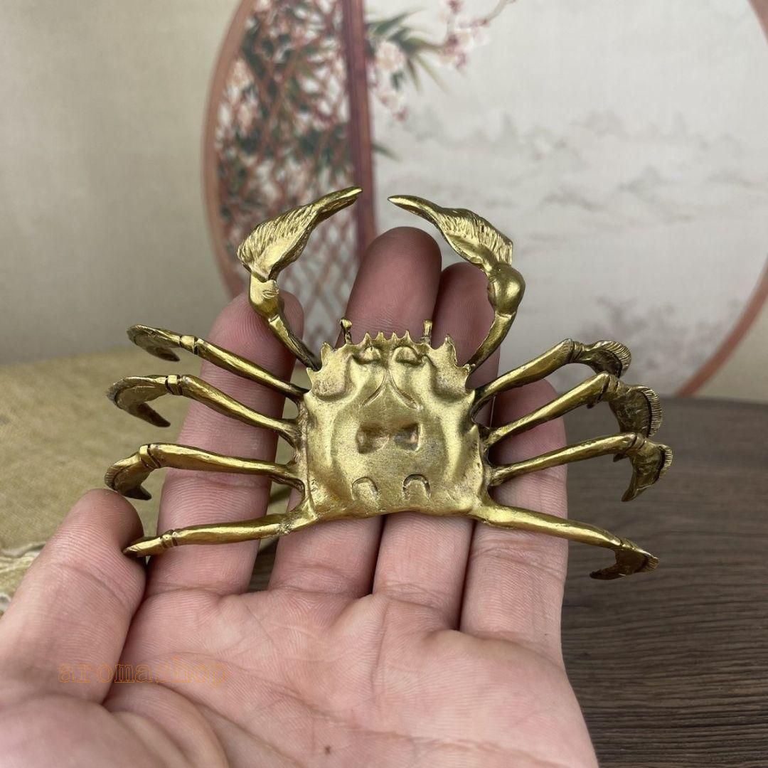限定セール 蓋置 茶玩 元宝亀 銅製 文鎮 美術品（初出 工芸品 装飾品 茶卓 工芸品