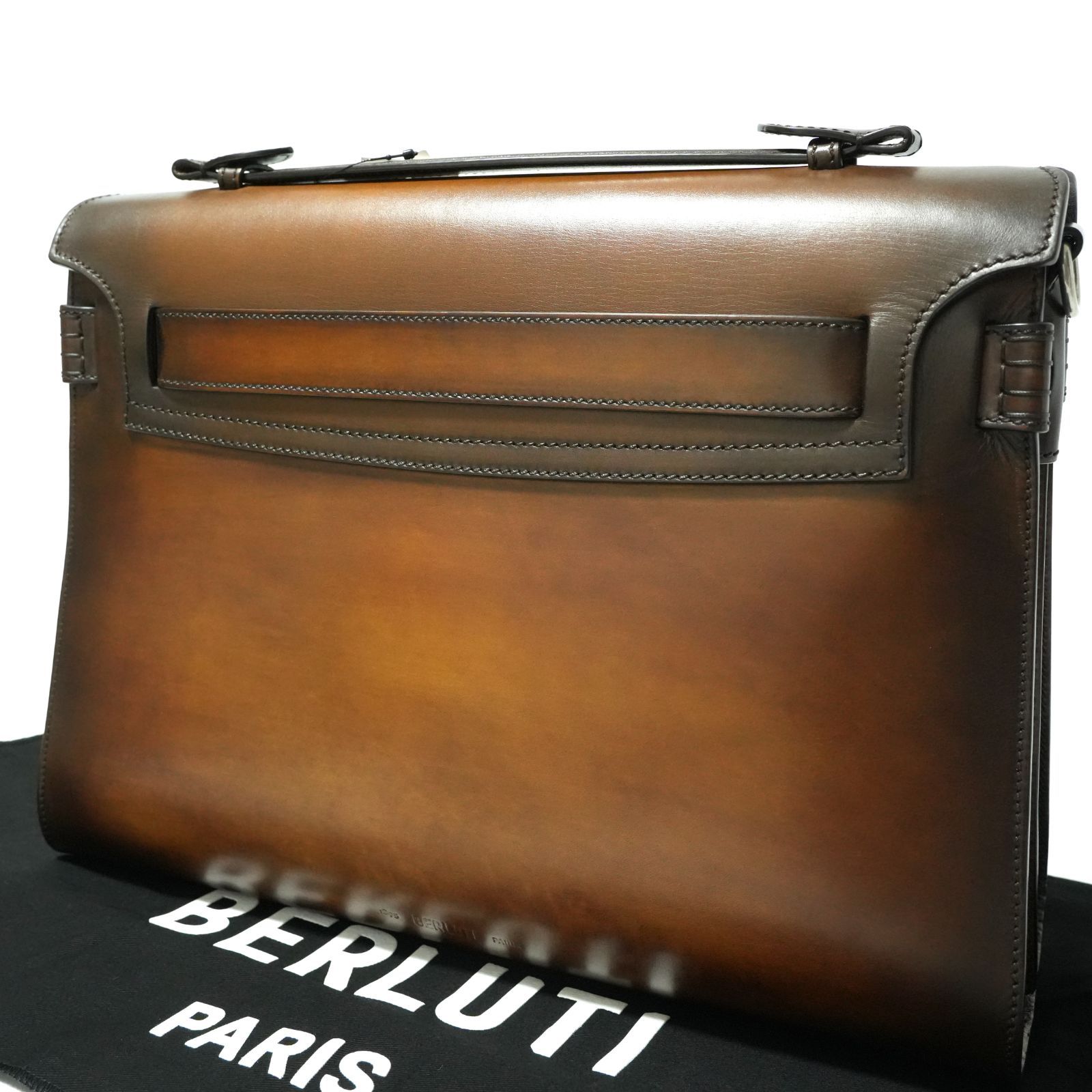ベルルッティ アンディ メッセンジャー レザー ブリーフ ケース