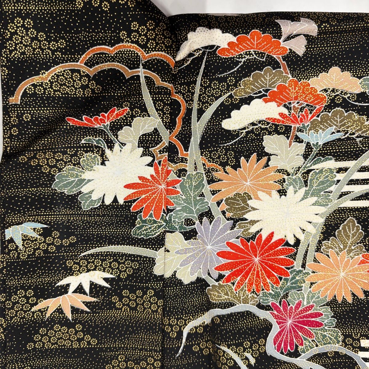 振袖 美品 秀品 身丈170cm 裄丈66cm 正絹（振袖 身丈170cm 裄丈