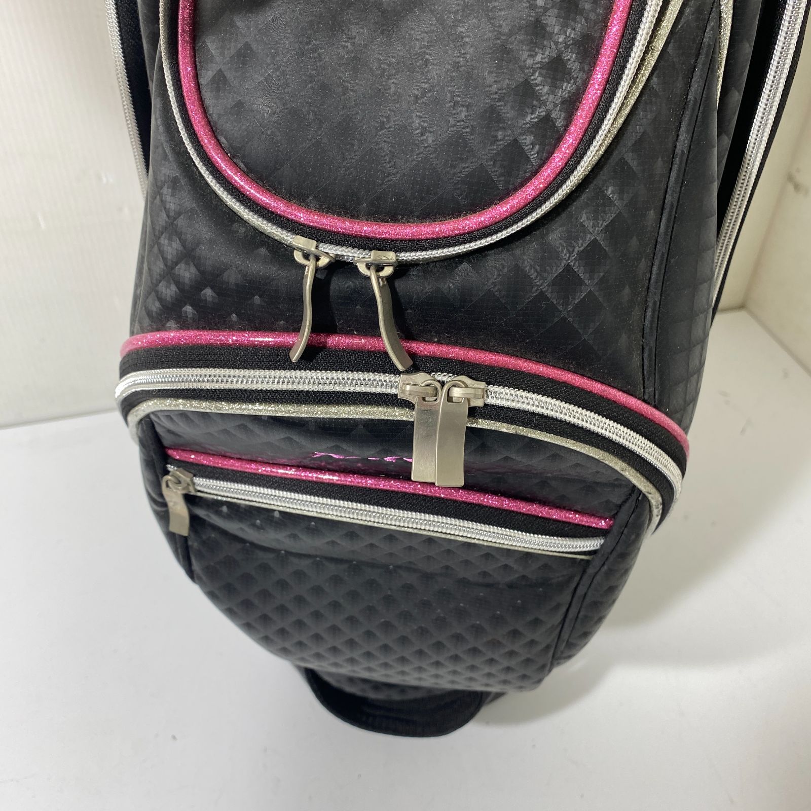 Hフード未使用品 ピン キャディバッグ ゴルフクラブケース 持ち手付き