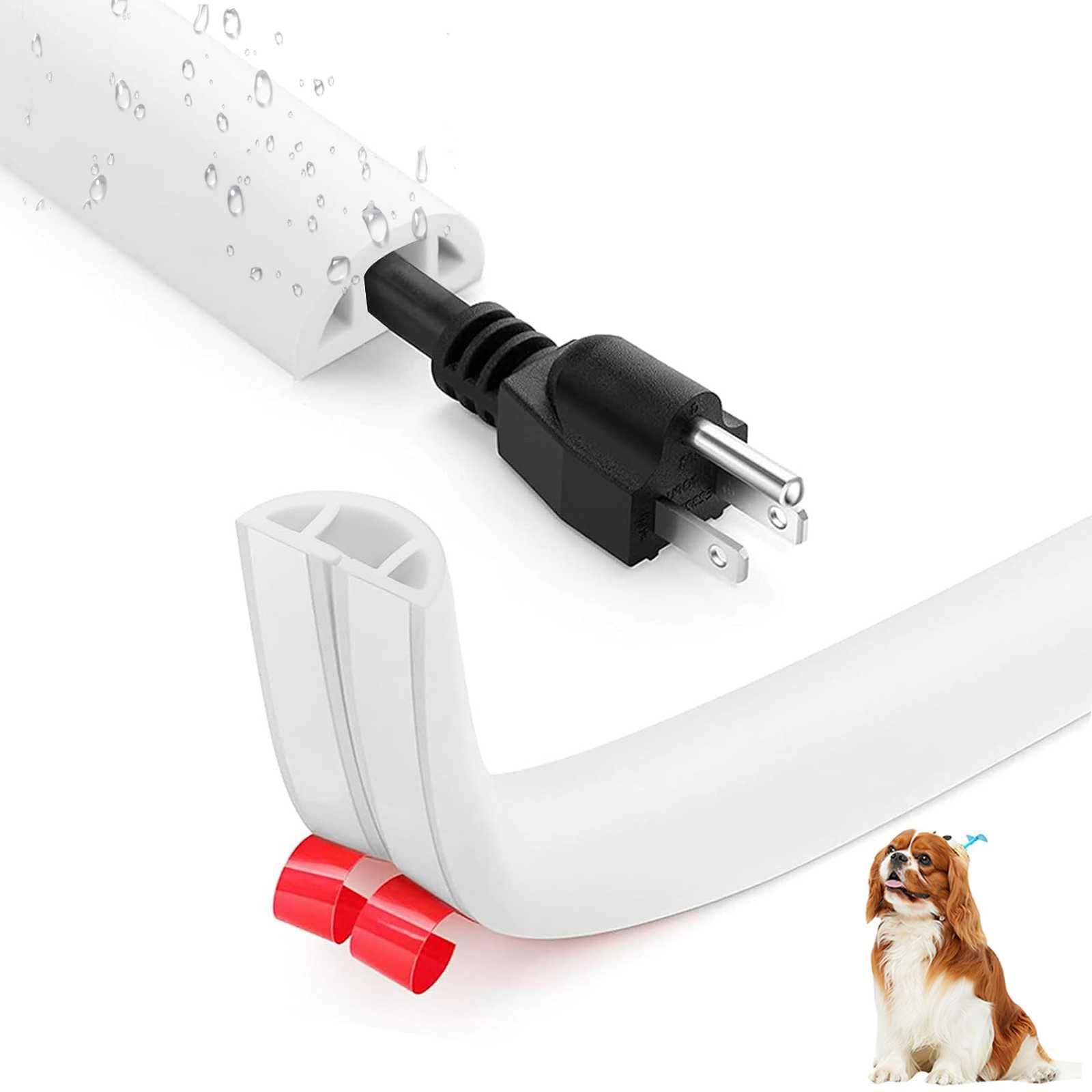 新品 配線隠しカバー コード隠し ケーブルカバー PVC 柔らかい モール 難燃素材 燃えるのを防ぐ/通気性/絶縁/粘着式/完璧なフィット感 床用モール 配線隠しカバー 両面テープ コードカバー 配線カバー 溝の幅を広げる より多くの電線を収容する など配線整