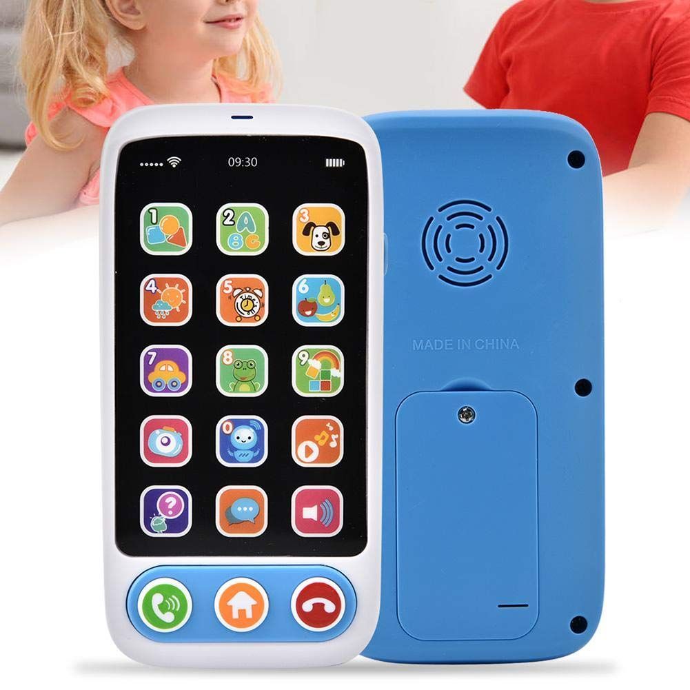ブルー!】タッチパネル 知育 おもちゃ スマホ 1台 青 子ども