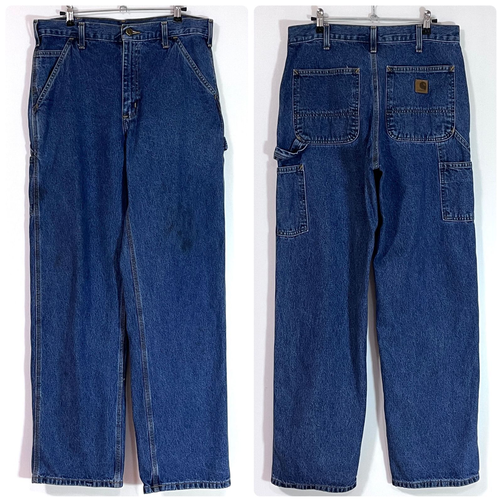 Carhartt カーハート W32L32 実寸W33L32 インディゴブルー B13 DSP 