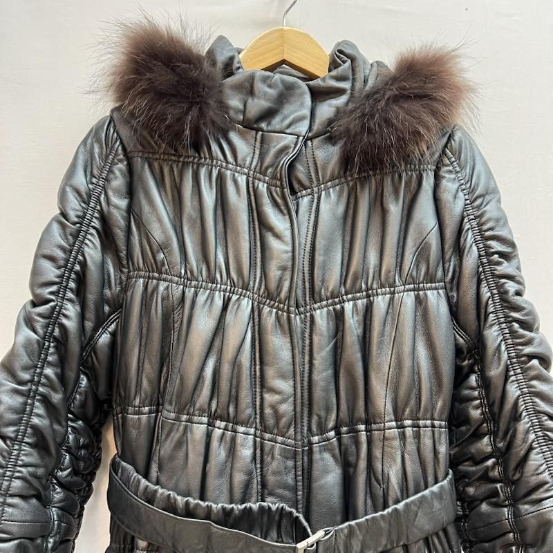 レザージャケット ラクーンファー