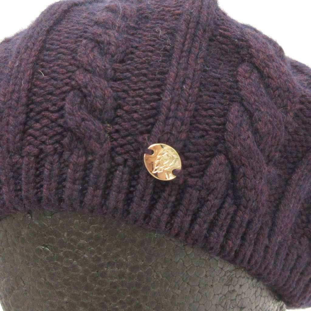 ヘレンカミスキー ベージュ カシミヤ100%ニット ベレー帽