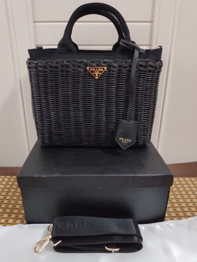 極美品♡PRADA・プラダ ショルダーバッグ 2wayトートバッグ ブラック 