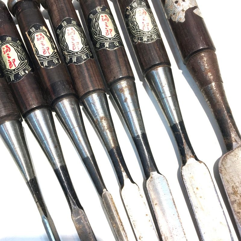 福三郎 鑿 7本セット のみ ノミ DIY 大工道具 現場作業 建築 造作 内装